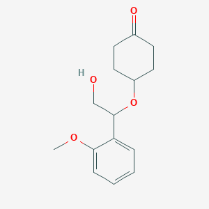 4-(2-Hydroxy-1-(2-methoxyphenyl)ethoxy)cyclohexanone