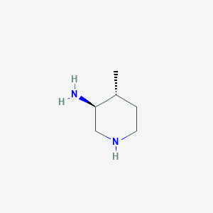 molecular formula C6H14N2 B13336700 (3S,4R)-4-methylpiperidin-3-amine 