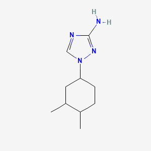 molecular formula C10H18N4 B13336728 1-(3,4-Dimethylcyclohexyl)-1H-1,2,4-triazol-3-amine 