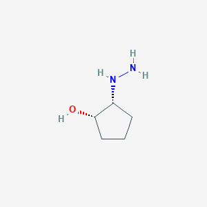 (1S,2R)-2-Hydrazineylcyclopentan-1-ol