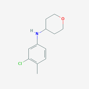 N-(3-chloro-4-methylphenyl)oxan-4-amine