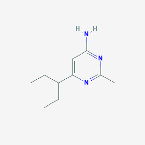 2-Methyl-6-(pentan-3-yl)pyrimidin-4-amine