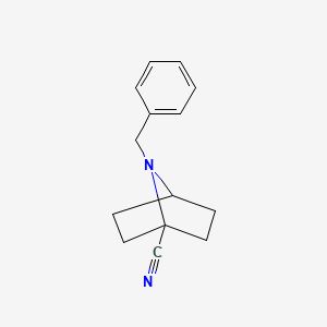 molecular formula C14H16N2 B13336825 7-Benzyl-7-azabicyclo[2.2.1]heptane-1-carbonitrile CAS No. 1087789-01-2