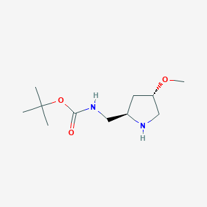 tert-Butyl (((2R,4S)-4-methoxypyrrolidin-2-yl)methyl)carbamate