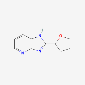 molecular formula C10H11N3O B13336894 2-(Tetrahydrofuran-2-yl)-3H-imidazo[4,5-b]pyridine 