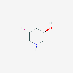 molecular formula C5H10FNO B13336902 (3R,5R)-5-Fluoropiperidin-3-ol 