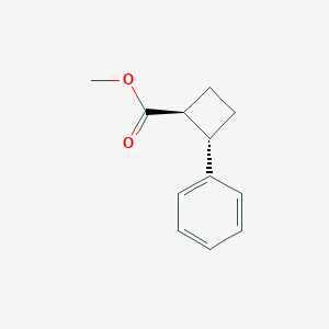 molecular formula C12H14O2 B13336912 Methyl (1S,2S)-2-phenylcyclobutane-1-carboxylate 