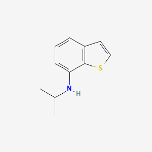 molecular formula C11H13NS B13336915 N-(Propan-2-yl)-1-benzothiophen-7-amine 