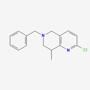 6-Benzyl-2-chloro-8-methyl-5,6,7,8-tetrahydro-1,6-naphthyridine