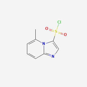 molecular formula C8H7ClN2O2S B13336949 5-Methylimidazo[1,2-a]pyridine-3-sulfonyl chloride 