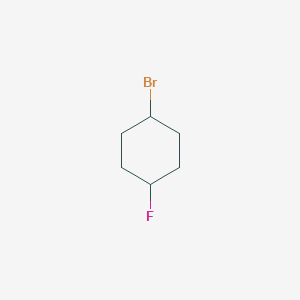 molecular formula C6H10BrF B13336962 1-Bromo-4-fluorocyclohexane 