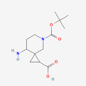 8-Amino-5-(tert-butoxycarbonyl)-5-azaspiro[2.5]octane-1-carboxylic acid