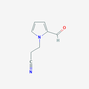 molecular formula C8H8N2O B1333699 3-(2-甲酰-1H-吡咯-1-基)丙腈 CAS No. 43036-05-1