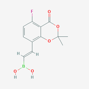 (2-(5-Fluoro-2,2-dimethyl-4-oxo-4H-benzo[d][1,3]dioxin-8-yl)vinyl)boronic acid