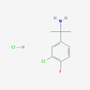 2-(3-Chloro-4-fluorophenyl)propan-2-amine hydrochloride