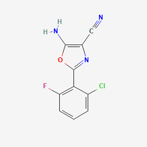 5-Amino-2-(2-chloro-6-fluorophenyl)oxazole-4-carbonitrile