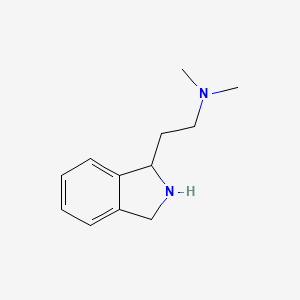 molecular formula C12H18N2 B13337015 2-(isoindolin-1-yl)-N,N-dimethylethan-1-amine 