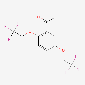 B1333704 1-(2,5-Bis(2,2,2-trifluoroethoxy)phenyl)ethanone CAS No. 76784-40-2