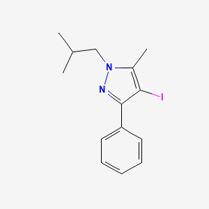 4-iodo-1-isobutyl-5-methyl-3-phenyl-1H-pyrazole