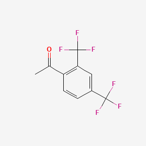 molecular formula C10H6F6O B1333706 2',4'-双(三氟甲基)苯乙酮 CAS No. 237069-82-8