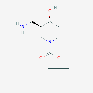 tert-Butyl (3R,4R)-3-(aminomethyl)-4-hydroxypiperidine-1-carboxylate