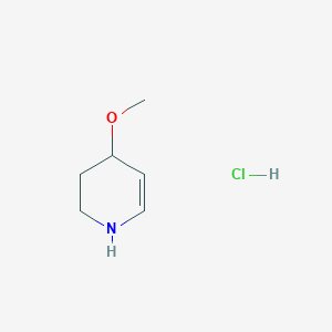 molecular formula C6H12ClNO B13337130 4-Methoxy-1,2,3,4-tetrahydropyridine hydrochloride 