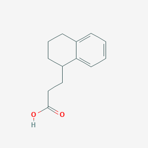 molecular formula C13H16O2 B13337157 3-(1,2,3,4-tetrahydronaphthalen-1-yl)propanoic Acid 