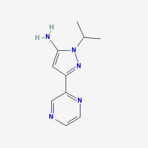 1-isopropyl-3-(pyrazin-2-yl)-1H-pyrazol-5-amine