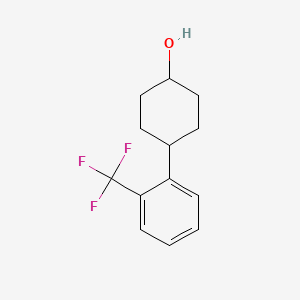 Rel-(1s,4s)-4-(2-(trifluoromethyl)phenyl)cyclohexan-1-ol