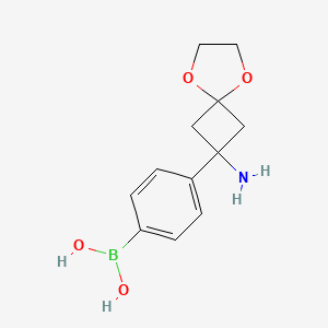 (4-(2-Amino-5,8-dioxaspiro[3.4]octan-2-yl)phenyl)boronic acid