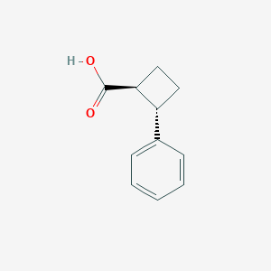 molecular formula C11H12O2 B13337248 (1S,2S)-2-Phenylcyclobutanecarboxylic acid 