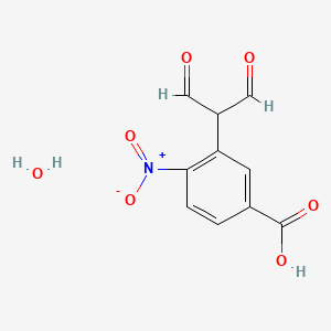 molecular formula C10H9NO7 B1333725 3-(1,3-二氧代丙烷-2-基)-4-硝基苯甲酸水合物 CAS No. 205680-84-8