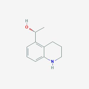 molecular formula C11H15NO B13337251 (R)-1-(1,2,3,4-Tetrahydroquinolin-5-yl)ethan-1-ol 