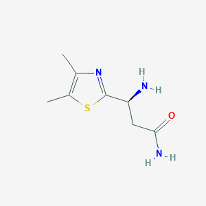 (3S)-3-Amino-3-(dimethyl-1,3-thiazol-2-yl)propanamide