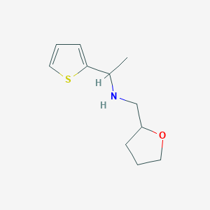 (Oxolan-2-ylmethyl)[1-(thiophen-2-yl)ethyl]amine