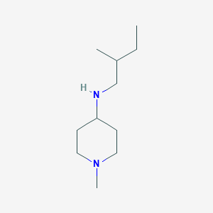 molecular formula C11H24N2 B13337284 1-methyl-N-(2-methylbutyl)piperidin-4-amine 