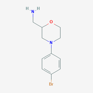 (4-(4-Bromophenyl)morpholin-2-yl)methanamine