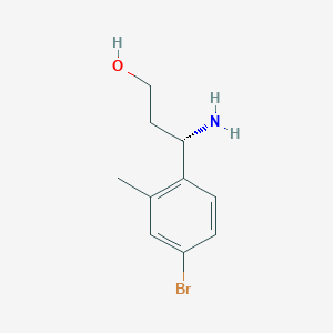 (3S)-3-Amino-3-(4-bromo-2-methylphenyl)propan-1-OL