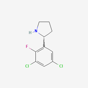 (R)-2-(3,5-Dichloro-2-fluorophenyl)pyrrolidine