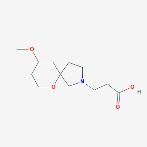 3-(9-Methoxy-6-oxa-2-azaspiro[4.5]decan-2-yl)propanoic acid