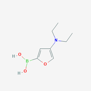 molecular formula C8H14BNO3 B13337397 (4-(Diethylamino)furan-2-yl)boronic acid 