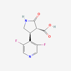 Rel-(3R,4S)-4-(3,5-difluoropyridin-4-yl)-2-oxopyrrolidine-3-carboxylic acid