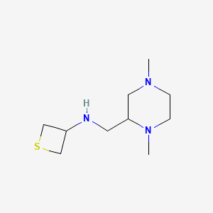 N-((1,4-Dimethylpiperazin-2-yl)methyl)thietan-3-amine