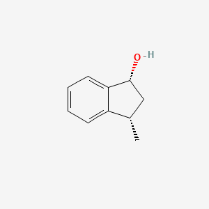 molecular formula C10H12O B13337480 (1R,3S)-3-methyl-2,3-dihydro-1H-inden-1-ol 