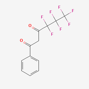 molecular formula C12H7F7O2 B1333749 4,4,5,5,6,6,6-七氟-1-苯基己烷-1,3-二酮 CAS No. 53580-21-5