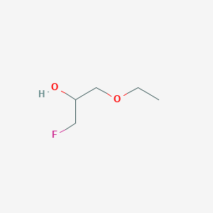 molecular formula C5H11FO2 B13337522 1-Ethoxy-3-fluoropropan-2-ol 