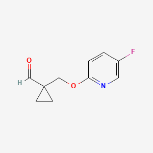 1-(((5-Fluoropyridin-2-yl)oxy)methyl)cyclopropane-1-carbaldehyde