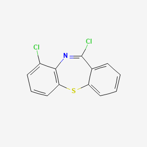 molecular formula C13H7Cl2NS B13337547 9,11-Dichlorodibenzo[b,f][1,4]thiazepine 