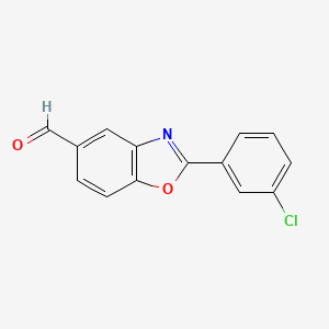 2-(3-Chlorophenyl)benzo[d]oxazole-5-carbaldehyde