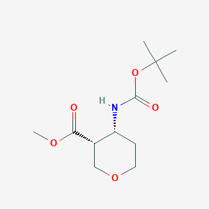 Methyl (3R,4R)-4-((tert-butoxycarbonyl)amino)tetrahydro-2H-pyran-3-carboxylate